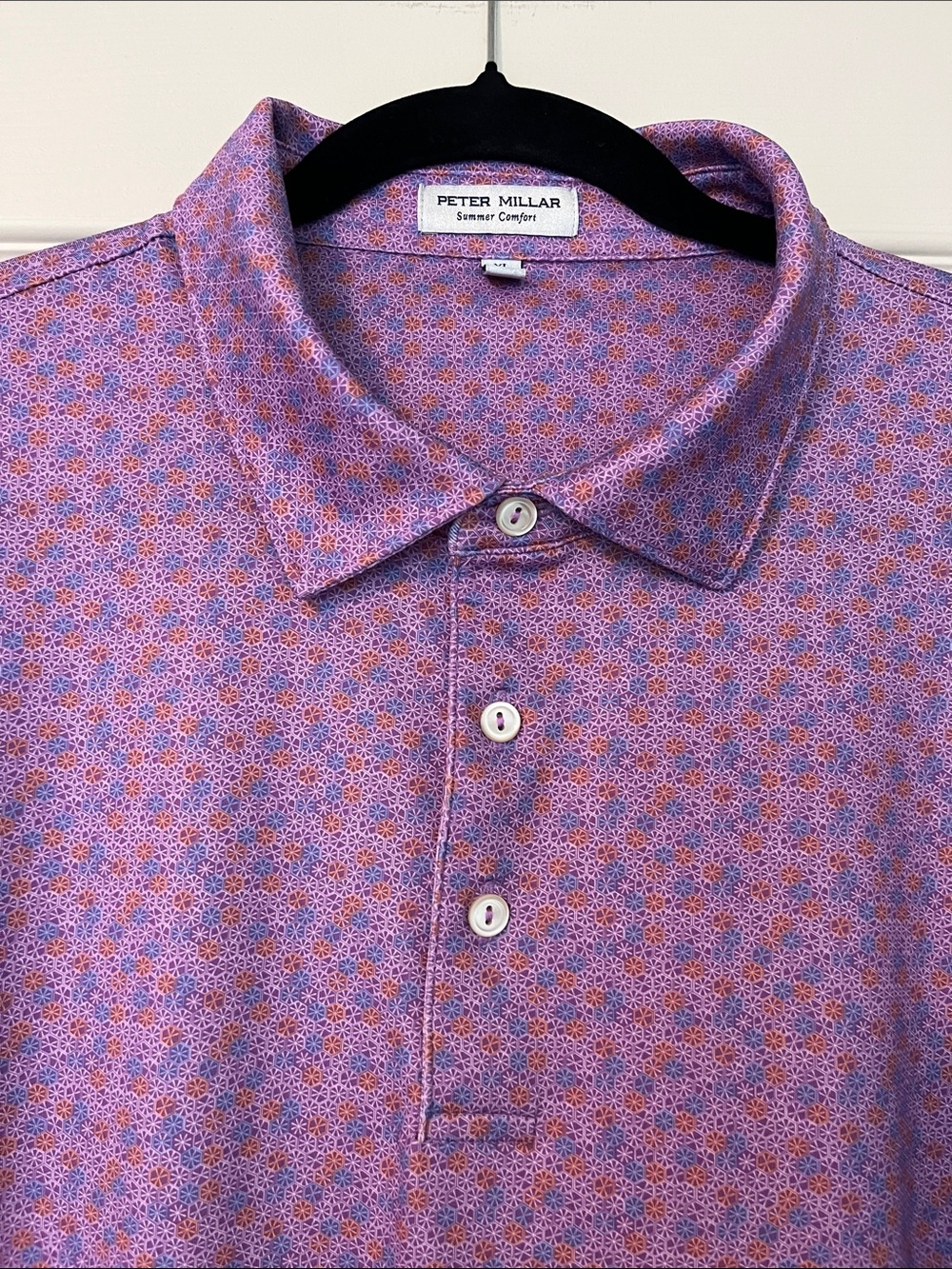 Peter Millar Polo Shirt - Great Print! XL